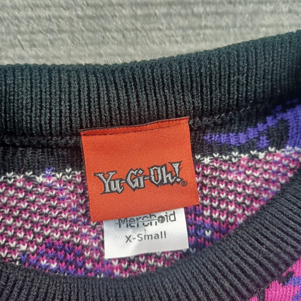 Yu-Gi-Oh Its Time To Yule! Knitted Christmas Ugly Sweater XS Deck The Halls AOP - Picture 6 of 11